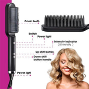 2-in-1 Hair Straightener and Hot Comb