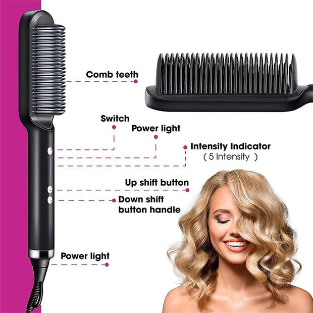 2-in-1 Hair Straightener and Hot Comb
