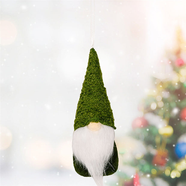 Weihnachtsdekorationen aus Strickanhängern | Festliche Weihnachtsdekorationen für Baum und Heimdekoration