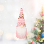 Weihnachtsdekorationen aus Strickanhängern | Festliche Weihnachtsdekorationen für Baum und Heimdekoration