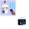 WiFi CAMERA 1080P Bulb 4X Zoom Camera E27 Home 5GWiFi Alarm Monitor - DE ZEN