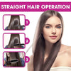 New 2 In 1 Hair Straightener Hot Comb Negative Ion Curling Tong Dual-purpose Electric Hair Brush - DE ZEN