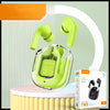 New Mini Transparent Wireless Bluetooth Headset Digital Display ENC Noise Reduction True Wireless Sports Music - DE ZEN