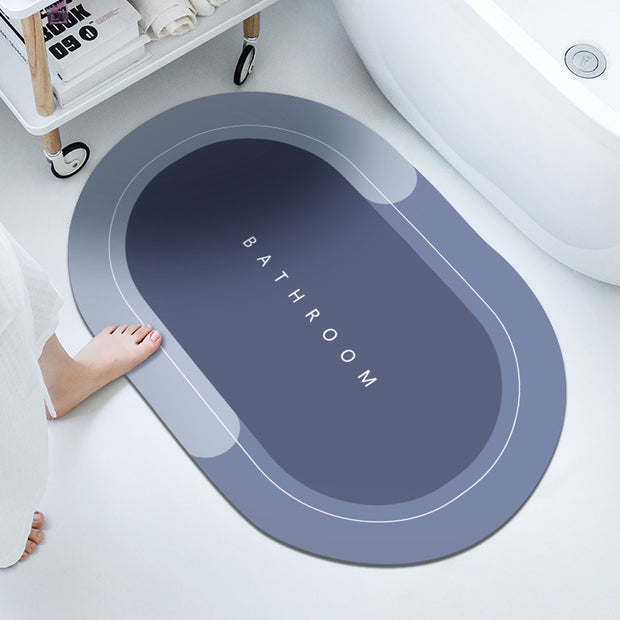 Bathroom Absorbent & Quick-Drying Floor Mat | Soft, High-Absorption Bathroom Rug for Fast Drying & Comfort
