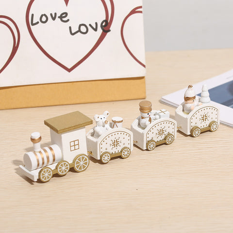 Wooden Christmas Train Decorations | Festive Holiday Train Décor & Handcrafted Wooden Ornaments