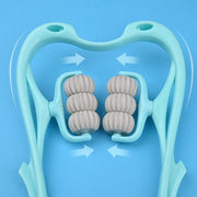 Multifunctional Manual Six-Wheel Neck Massager