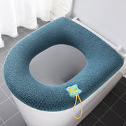 Thickened Toilet Seat Cushion | Washable Household Toilet Seat with Cartoon Handle Cover for Comfort & Style